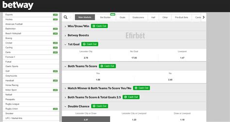 betway bet types